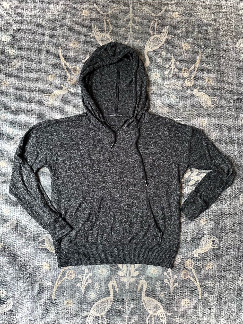 Harlowe & Graham Charcoal Hooded Pullover Sweatshirt